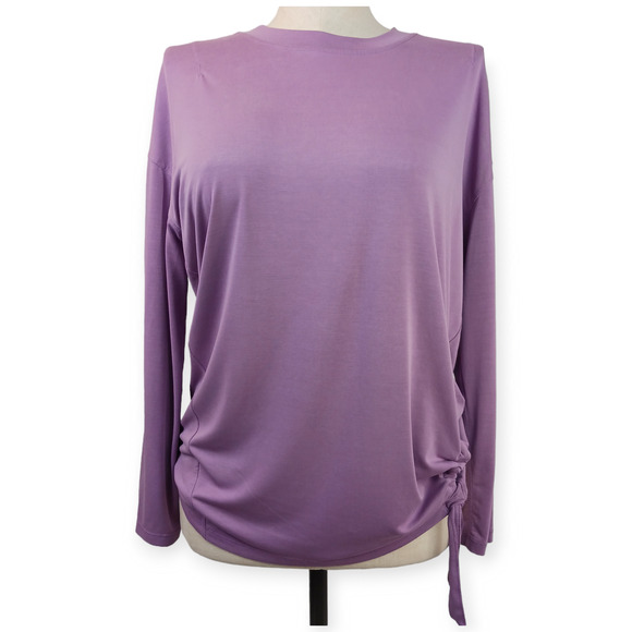 Lululemon SZ 8 Side Cinch Long Sleeve Crew Wisteria Purple - Picture 2 of 8